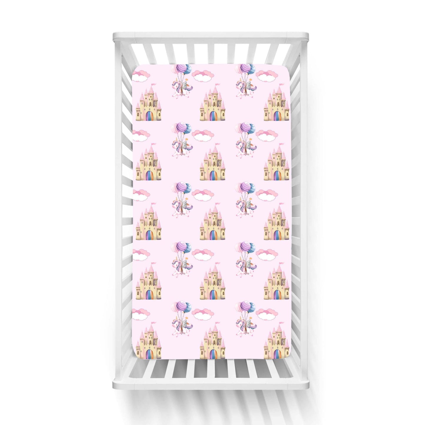 Βρεφικά Σετ Σεντόνι Κούνιας με Λάστιχο Unicorn Fly