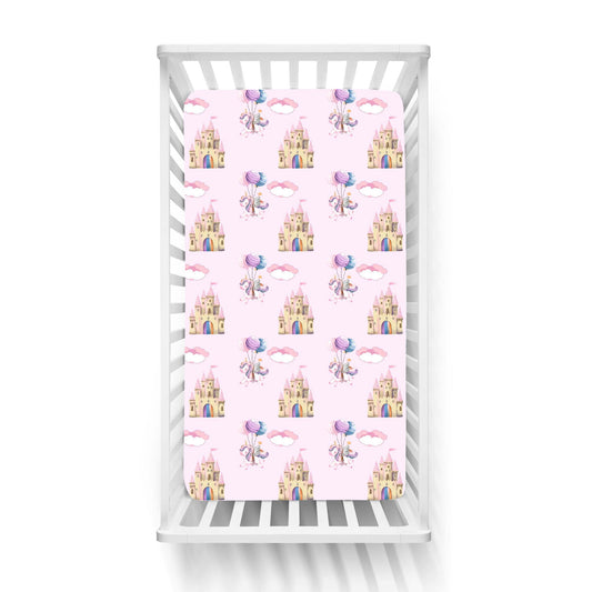 Βρεφικά Σετ Σεντόνι Κούνιας με Λάστιχο Unicorn Fly