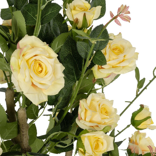 YELLOW ROSES 21073 Τεχνητό Διακοσμητικό Δέντρο Τριανταφυλλιά Μ50 x Π50 x Υ90