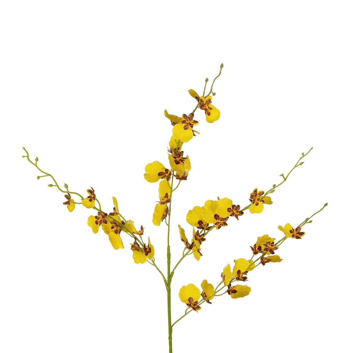 YELLOW SPRING ORCHIDIUM BRANCH 21415 Τεχνητό Διακοσμητικό Κλαδί Κίτρινη Ορχιδέα Y76cm