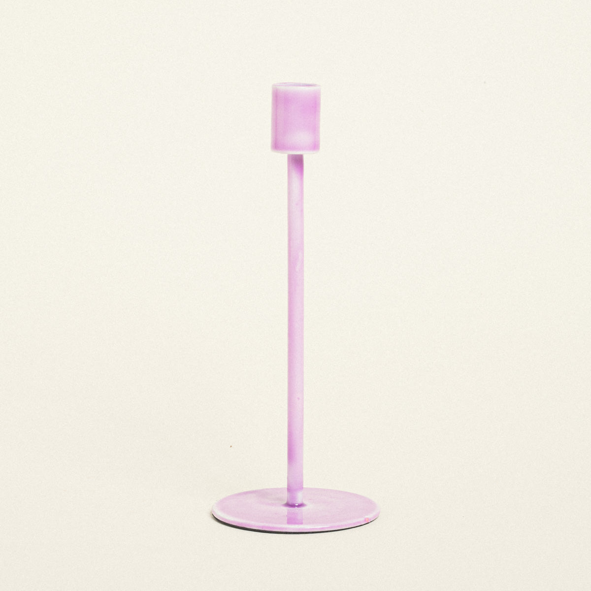 Μεταλλικό Κηροπήγιο Λιλά 23εκ
