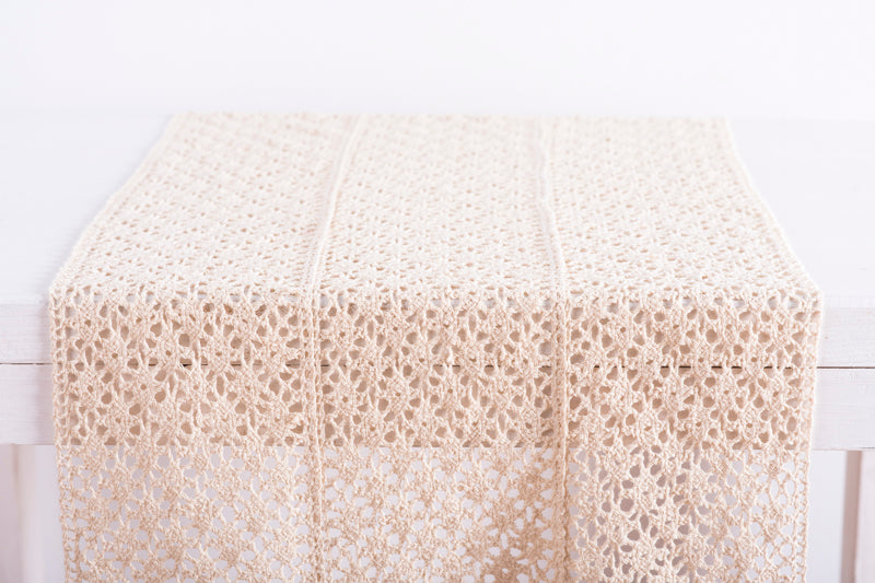 Ράννερ Δαντέλα Κυκλάμινο Τριπλή 45x140εκ