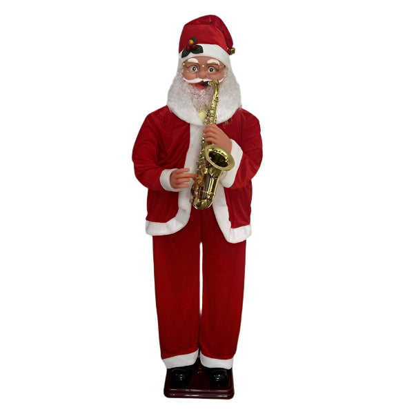 ΑΓΙΟΣ ΒΑΣΙΛΗΣ ΜΕ ΣΑΞΟΦΩΝΟ ΜΕ ΜΟΥΣΙΚΗ ΚΑΙ ΚΙΝΗΣΗ 70x50x180