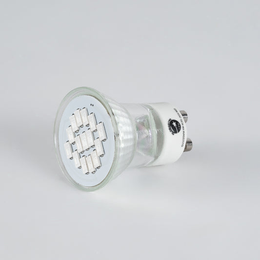 76009 Σποτ LED GU10 MR11 4W 300lm 120° AC 85-265V με Λευκό Γαλακτερό Γυαλί Κόκκινο