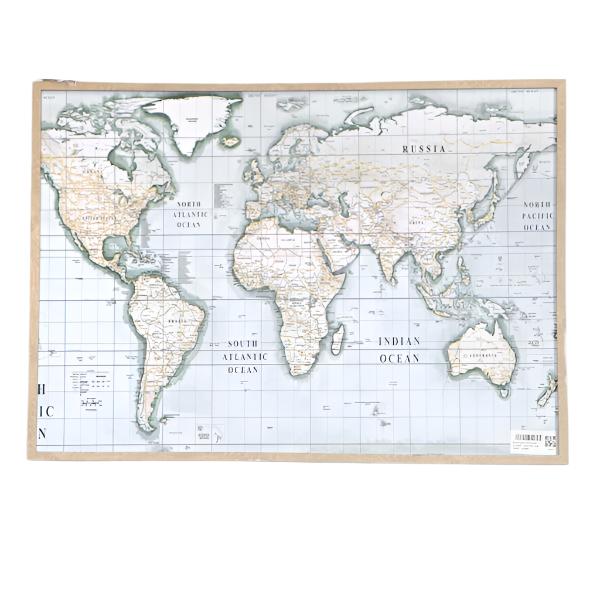 ΠΙΝΑΚΑΣ ΜΕ ΠΛΑΙΣΙΟ ΜΕ ΓΥΨΟ ΥΦΗΛΙΟΣ KΡΕΜ-ΜΠΕΖ-ΠΡΑΣΙΝΟ 50x70x3