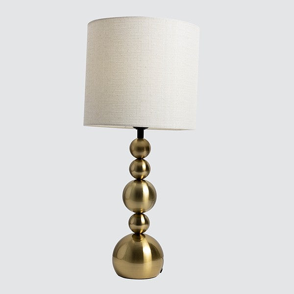 ΕΠΙΤΡΑΠΕΖΙΟ ΦΩΤΙΣΤΙΚΟ ΜΕΤΑΛΛΙΚΟ ΜΠΡΟΝΖΕ - ΚΡΕΜ 26x26x57