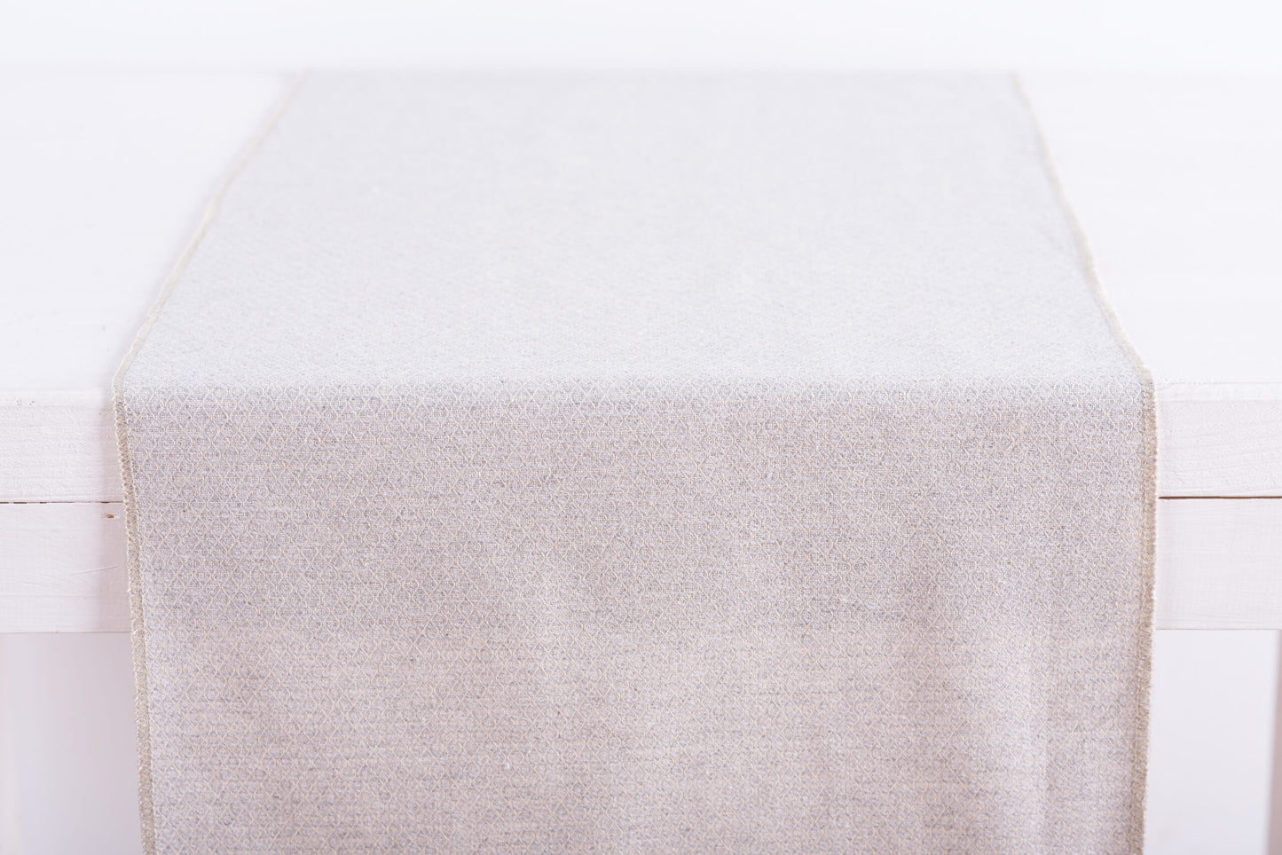 Ράννερ Κέντημα Ρόμβο Γκρι 32x150εκ