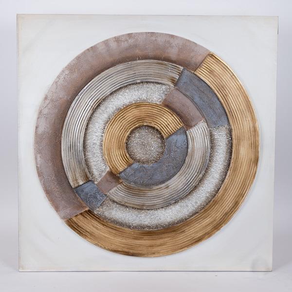 ΠΙΝΑΚΑΣ ΚΑΜΒΑΣ ΚΥΚΛΟΣ NATURAL - ΛΕΥΚΟΣ - ΜΠΛΕ 80x3x80