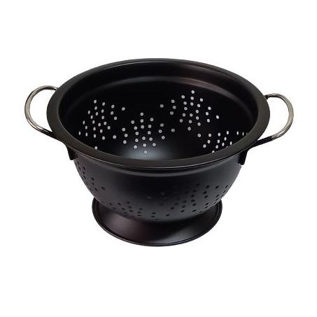 Ανοξείδωτο Σουρωτήρι Ζυμαρικών σε Μαύρο Χρώμα 15x15x24