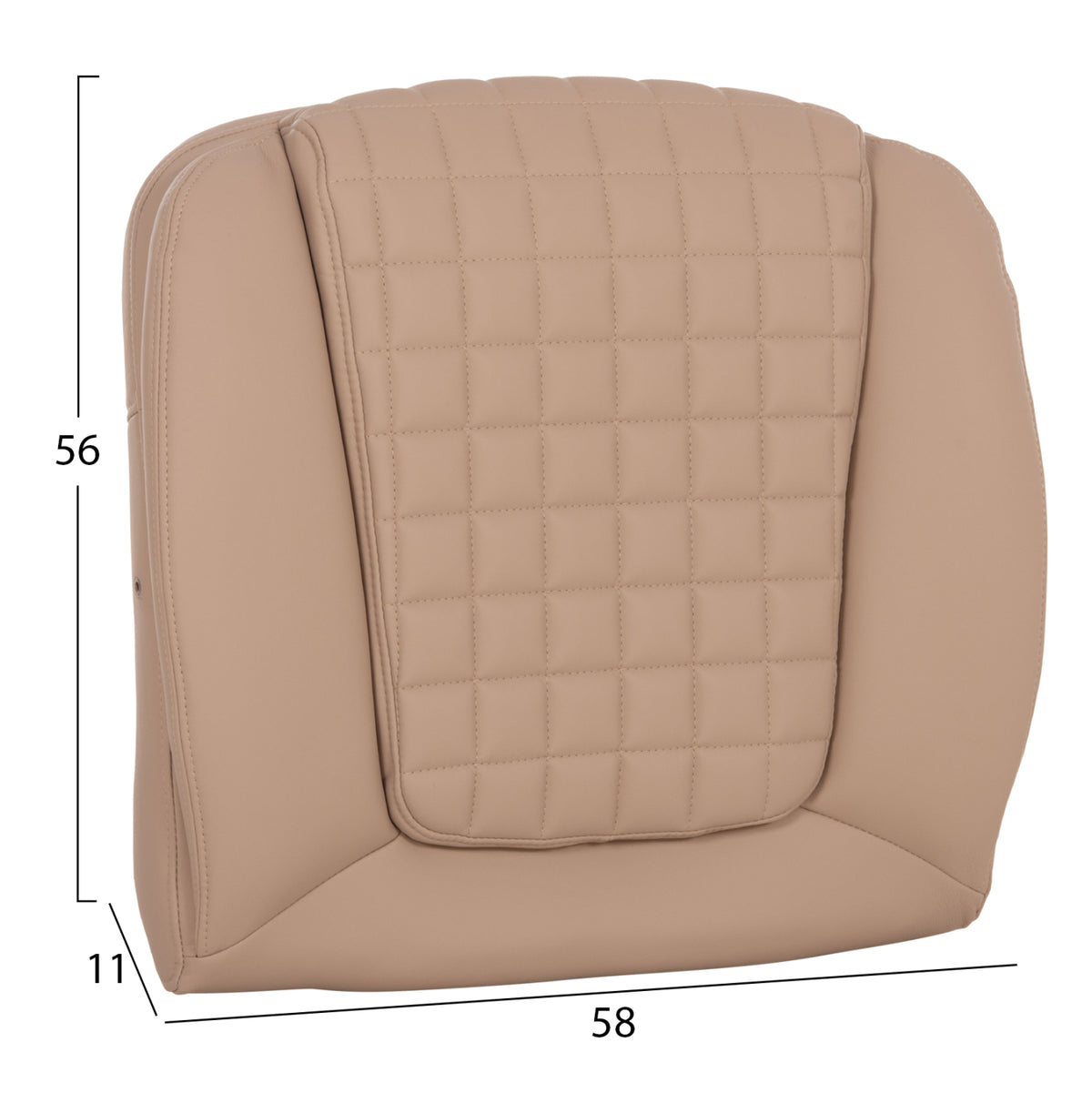 REPLACEMENT SEAT FOR OFFICE CHAIR CAPPUCCINO PU 58x11x56