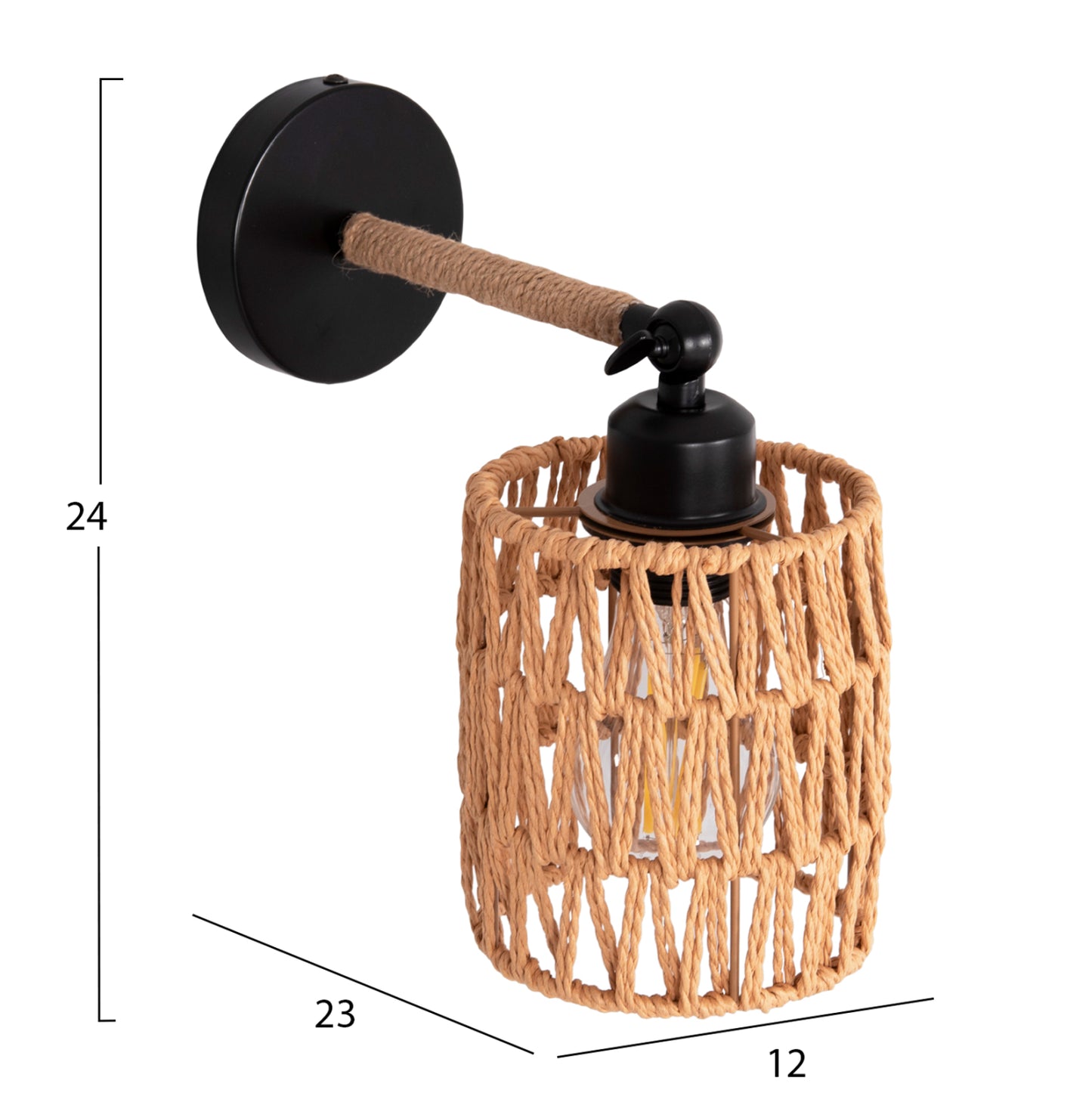 ΑΠΛΙΚΑ ΤΟΙΧΟΥ STOLT2 ΜΕΤΑΛΛΙΚΗ ΒΑΣΗ ΣΧΟΙΝΙ 12x23x24