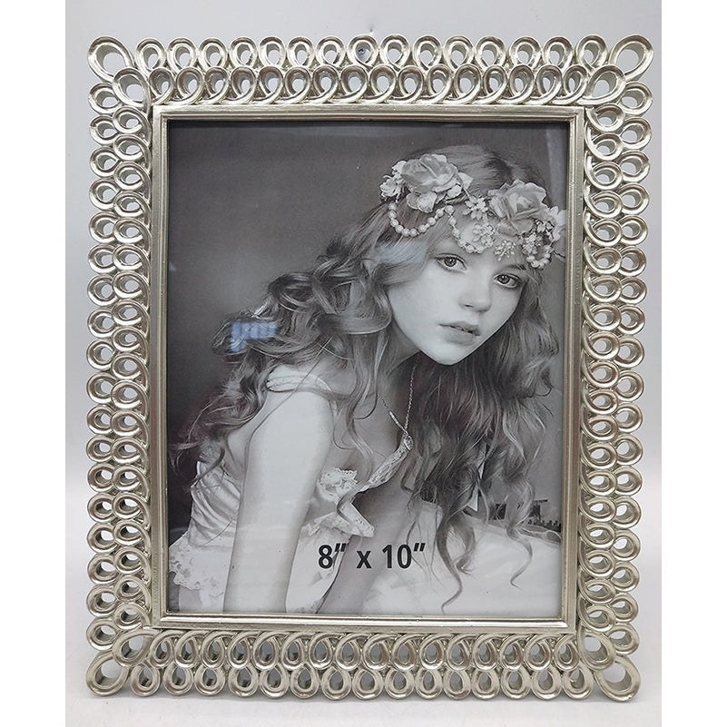 Κορνίζα Polyresin Ασημί 20×25εκ