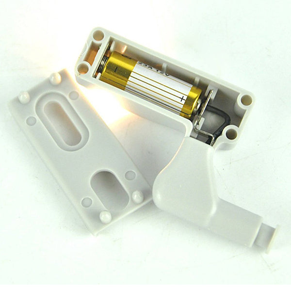 Φωτιστικό Ντουλάπας LED για Μεντεσέ με Διακόπτη On/Off Κουμπωτό με Μπαταρία (συμπεριλαμβάνεται) Θερμό Λευκό 3000K 07031