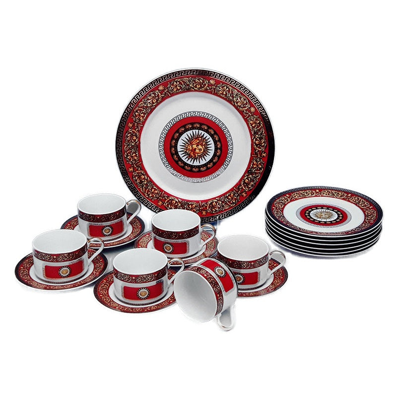 Φλυτζάνια Τσαγιού Πορσελάνης 6 Τεμαχίων Μπαρόκ