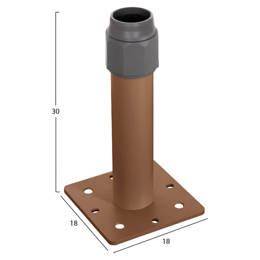 ΒΑΣΗ ΟΜΠΡΕΛΑΣ ΑΛΟΥΜΙΝΙΟΥ HEAT TRANSFER ΑΛΟΥΜΙΝΙΟ 18x18x30