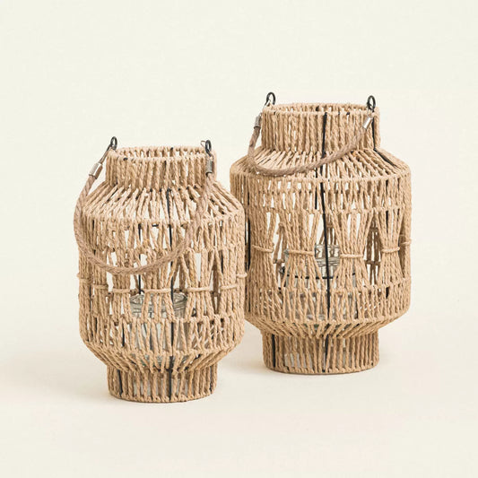 Φανάρι Χειροποίητο με Κορδόνι 19x19x31