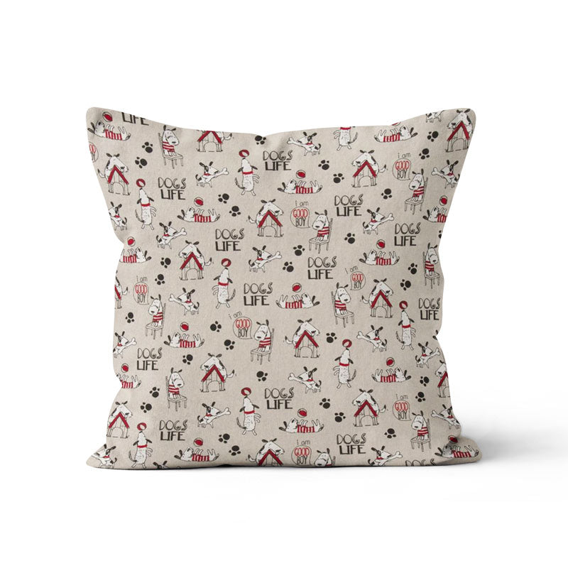 Μαξιλαροθήκη Dogs Life 45x45εκ