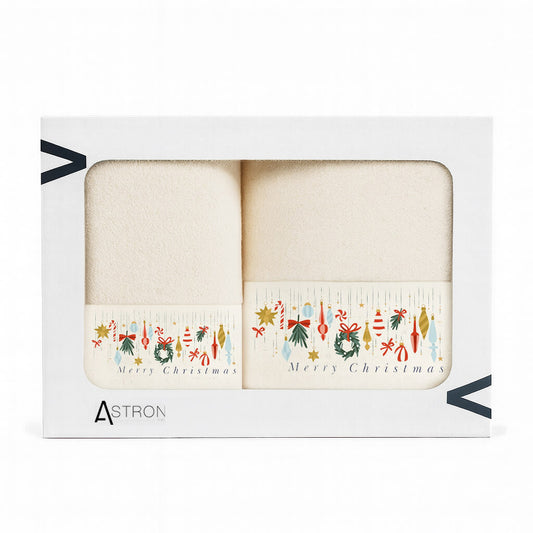 Χριστουγεννιάτικες Πετσέτες (Σετ 2 Τεμ.) Merry Christmas