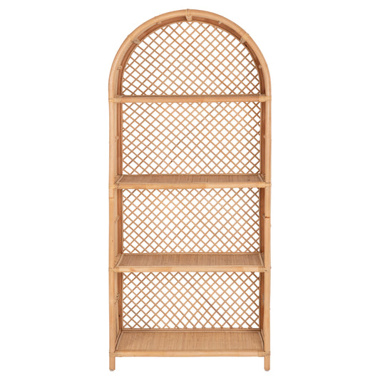 ΒΙΒΛΙΟΘΗΚΗ SIMOK ΑΠΟ ΦΥΣΙΚΟ RATTAN ΣΕ ΦΥΣΙΚΟ ΧΡΩΜΑ 80x40x182