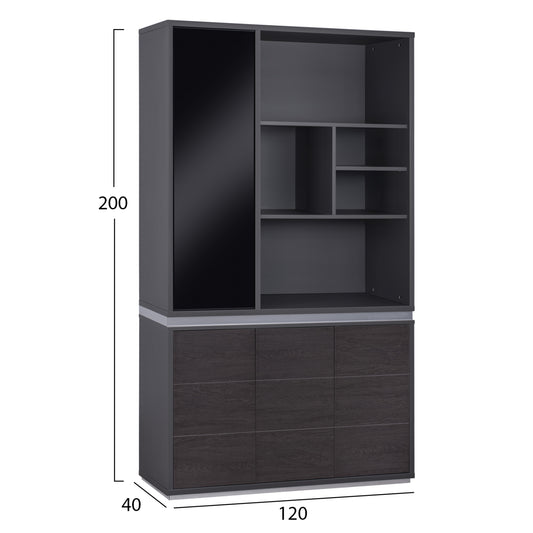 ΒΙΒΛΙΟΘΗΚΗ ΓΡΑΦΕΙΟΥ ΕΠΑΓΓΕΛΜΑΤΙΚΗ ROSEWOOD 120x40x200