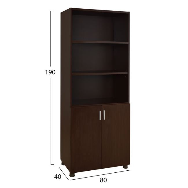 ΒΙΒΛΙΟΘΗΚΗ ΓΡΑΦΕΙΟΥ VANCE ΕΠΑΓΓΕΛΜΑΤΙΚΗ WENGE 80x40x190