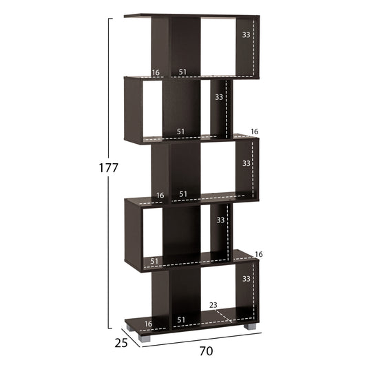 ΒΙΒΛΙΟΘΗΚΗ ΜΕΛΑΜΙΝΗΣ EZIR ΒΕΓΓΕ 70x25x177