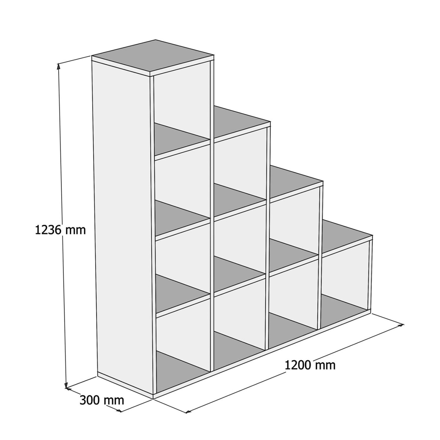 ΒΙΒΛΙΟΘΗΚΗ ΜΕΛΑΜΙΝΗΣ SCALE SONΟMA 120x30x123,6