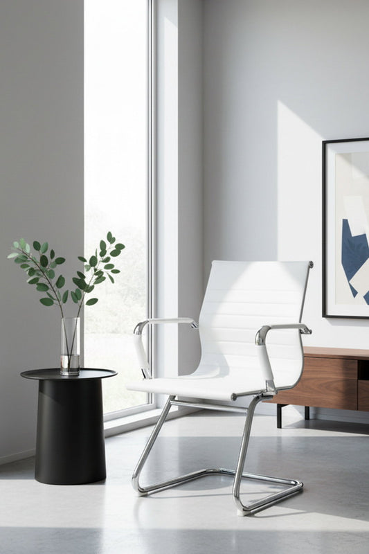 Καρέκλα Υποδοχής Cygon Reception Λευκό 49x60x108