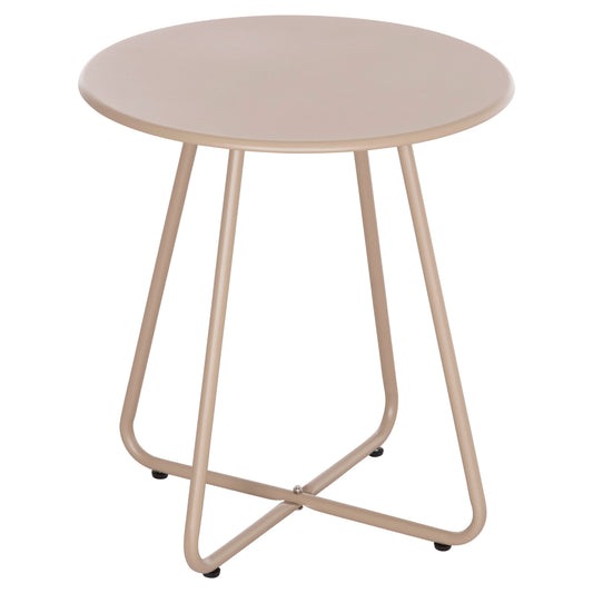 ΒΟΗΘΗΤΙΚΟ ΤΡΑΠΕΖΑΚΙ ΜΕΤΑΛΛΙΚΟ ΣΤΡΟΓΓΥΛΟ SAMMON ΚΑΠΟΥΤΣΙΝΟ Φ45x50