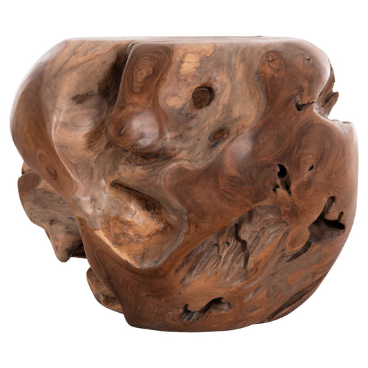 ΒΟΗΘΗΤΙΚΟ ΤΡΑΠΕΖΙ LOGGY ΞΥΛΟ TEAK ΦΥΣΙΚΟ 50x50x50