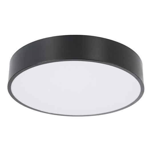 BURTON 61200-S Μοντέρνο Φωτιστικό Οροφής LED 67W 7370lm 120° AC 220-240V IP20 Ρυθμιζόμενο Λευκό CCT με Χειριστήριο από 2700K έως 6000K Dimmable - Lumileds SMD Chip - Μαύρο Ματ - Μ40 x Π40 x Υ8