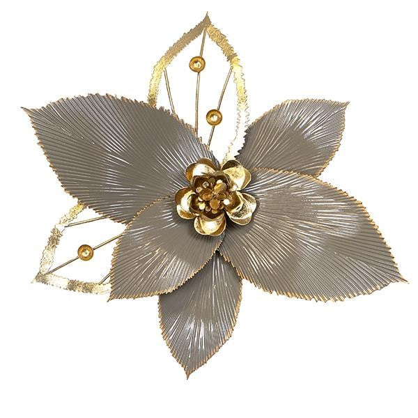 ΔΙΑΚΟΣΜΗΤΙΚΟ ΤΟΙΧΟΥ ΛΟΥΛΟΥΔΙ ΜΕΤΑΛΛΙΚΟ ΧΡΥΣΟ - ΓΚΡΙ 44.5x6x40.5