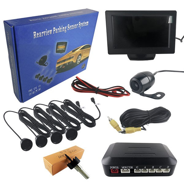 Kit Αισθητήρα Παρκαρίσματος με 4 Αισθητήρες Camera και Οθόνη 77348