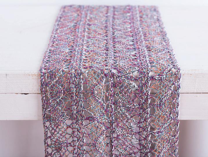 Δαντέλα Βαμβακερή Boho Τυρκουάζ 23x250εκ