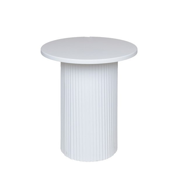 ΤΡΑΠΕΖΙ BOHΘΗΤΙΚΟ ΜΕΤΑΛΛΟ-ΞΥΛΟ ΛΕΥΚΟ 38x38x41