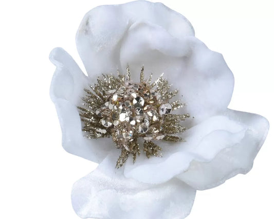 Λουλούδι Βελούδινο με Χρυσό Γκλίτερ 58εκ