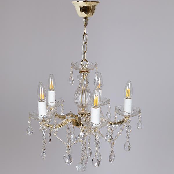 ΠΟΛΥΕΛΑΙΟΣ 5ΦΩΤΟΣ ΜΕ ΚΡΥΣΤΑΛΛΑ ΧΡΥΣΟΣ 45x42εκ