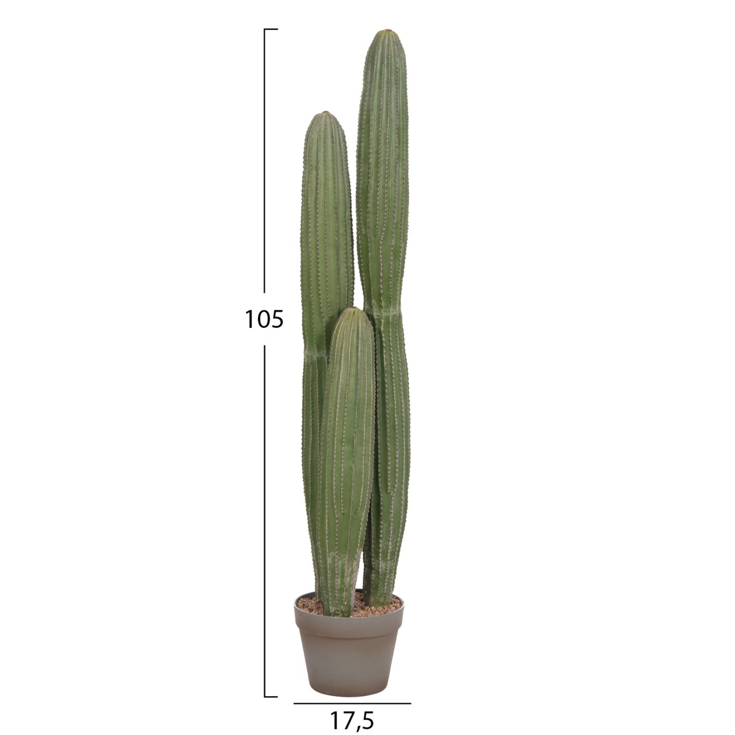 DECORATIVE ARTIFICIAL CACTUS PLANT WITH POT Ø17.5x105