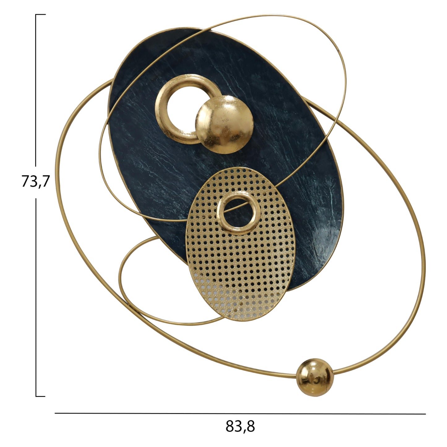 ΔΙΑΚΟΣΜΗΤΙΚΟ ΤΟΙΧΟΥ ΜΕΤΑΛΛΙΚΟ 83.8x73.7x10.2