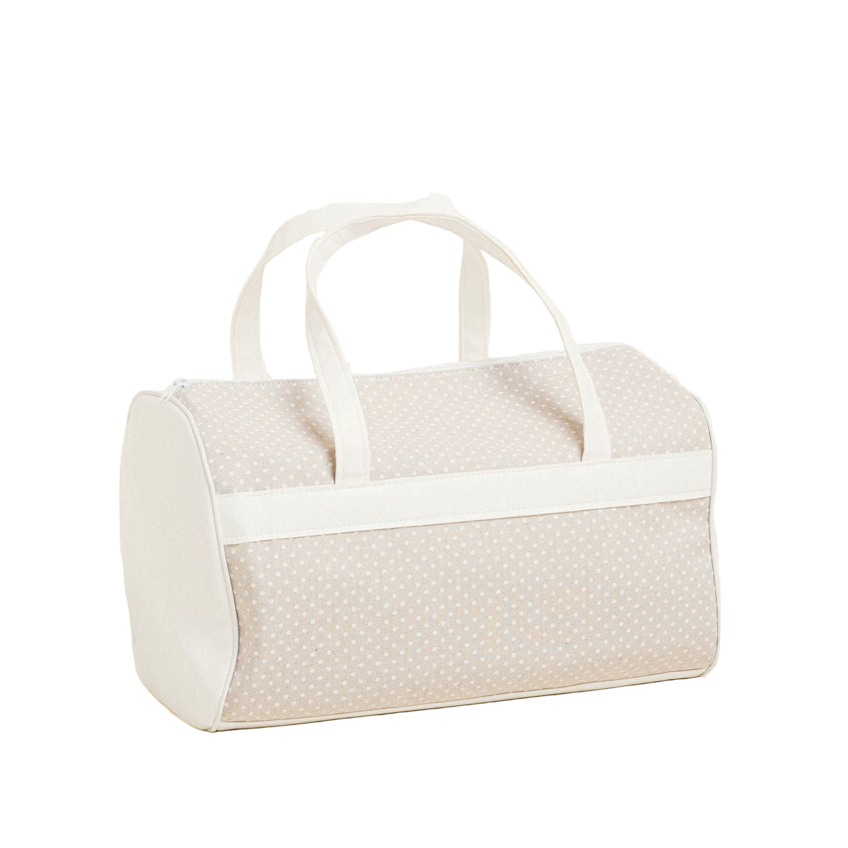 Σακ Βουαγιάζ 45x30x30 Λευκό Πουά