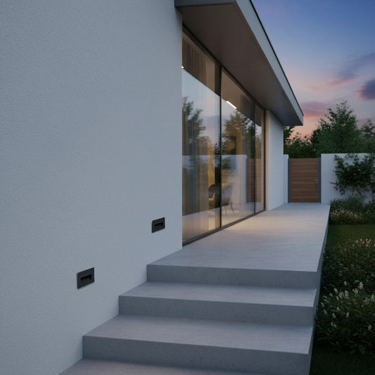 STEPART KLV-101-0080 Χωνευτό Φωτιστικό Σκαλοπατιού / Διαδρόμου LED 3W 375lm 45° AC 220-240V Αδιάβροχο IP65 Θερμό Λευκό 2700K - Lumileds SMD Chip & TÜV SÜD Driver - Μαύρο Ματ - Μ10.5 x Π4.5 x Υ6 / Q9.12 x 4.49