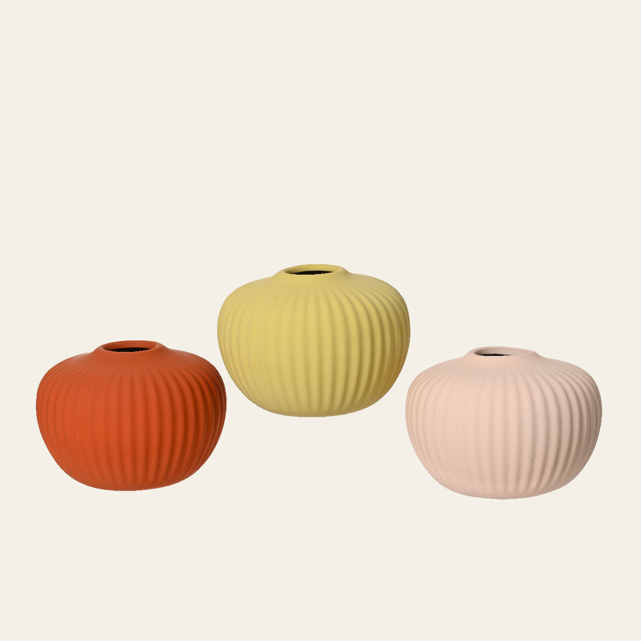 Ματ Κεραμικό Βάζο 15x15x11 Κίτρινο