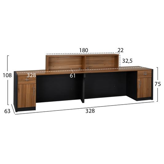 ΕΠΑΓΓΕΛΜΑΤΙΚΟ ΓΡΑΦΕΙΟ ΥΠΟΔΟΧΗΣ SUPREME 328x63x108