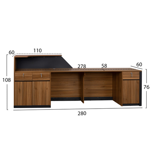ΕΠΑΓΓΕΛΜΑΤΙΚΟ ΓΡΑΦΕΙΟ ΥΠΟΔΟΧΗΣ SUPREME 280x60x108