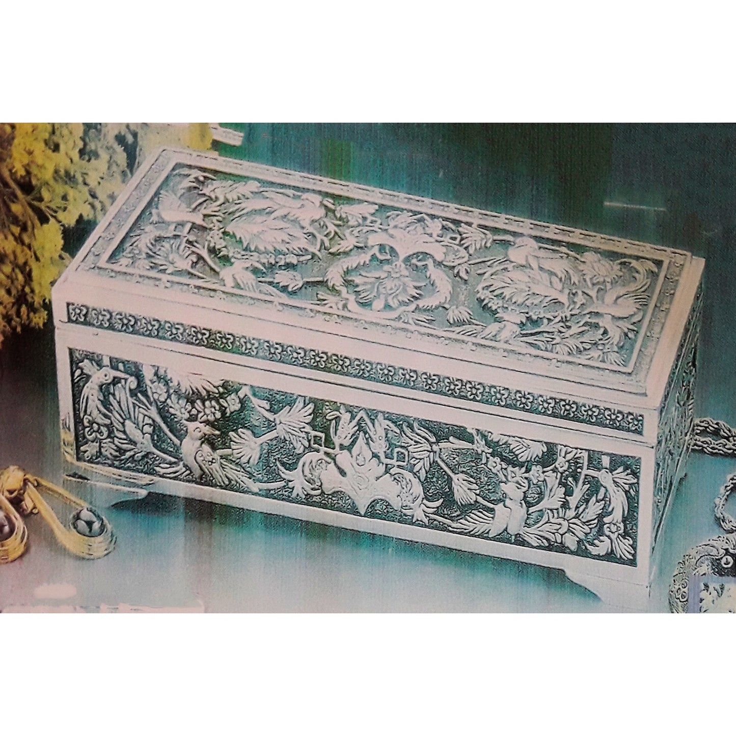 Μπιζουτιέρα Επάργυρη Ορθογώνια 23εκ