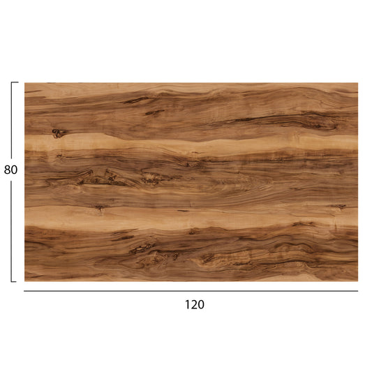 ΕΠΙΦΑΝΕΙΑ ΤΡΑΠΕΖΙΟΥ HPL ΟΡΘΟΓΩΝΙΑ INDIAN SHEESHAM 120x80εκ