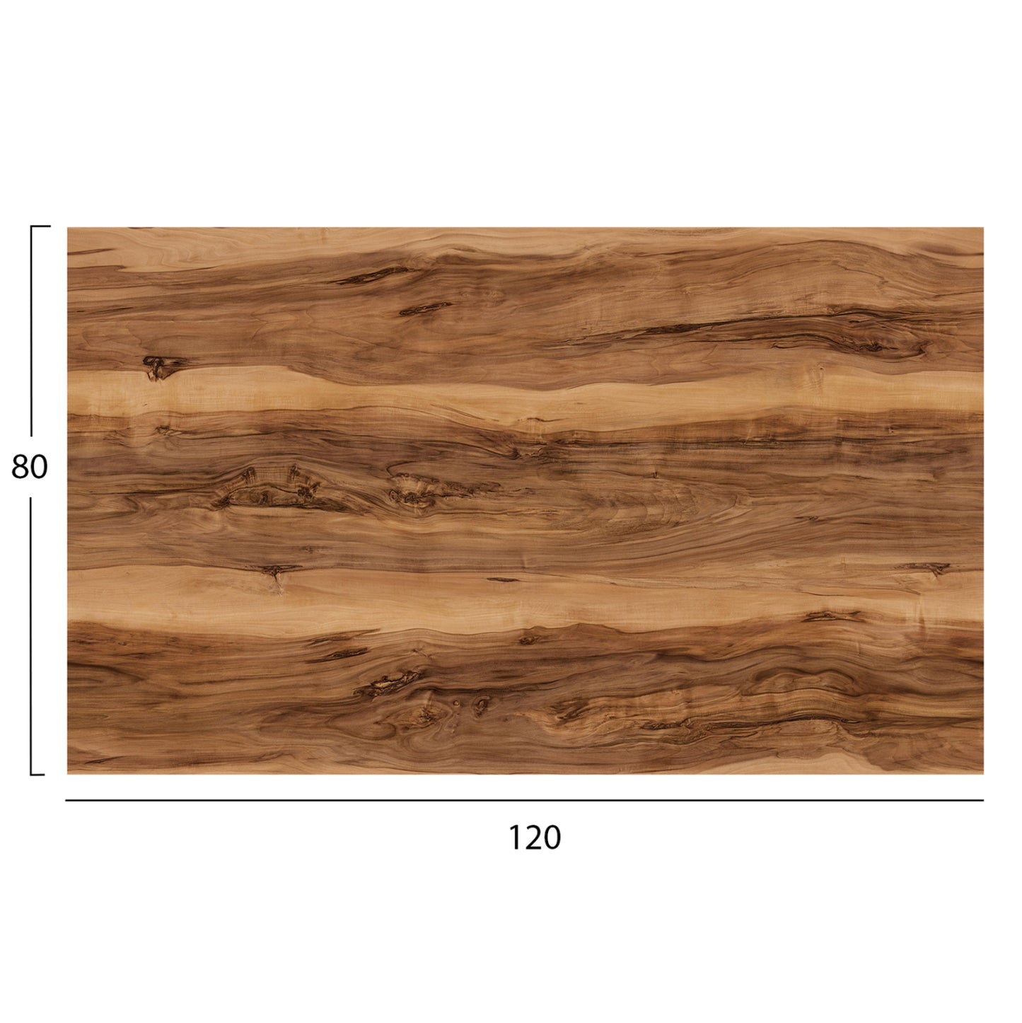 ΕΠΙΦΑΝΕΙΑ ΤΡΑΠΕΖΙΟΥ HPL ΟΡΘΟΓΩΝΙΑ INDIAN SHEESHAM 120x80εκ