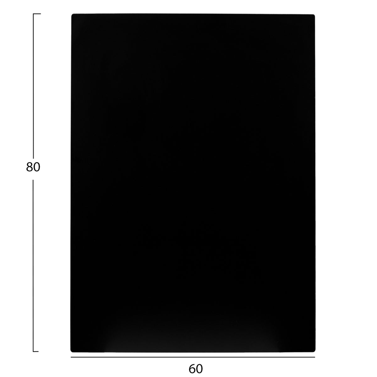 ΕΠΙΦΑΝΕΙΑ ΤΡΑΠΕΖΙΟΥ HPL ΟΡΘΟΓΩΝΙΑ ΜΑΥΡΟ 60x80εκ