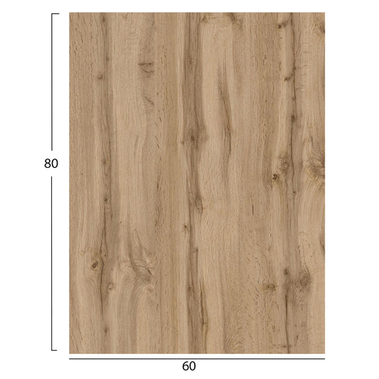 HPL RECTANGULAR TABLETOP SONAMA OAK 60x80cm