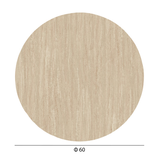 HPL TABLE TOP ROUND TRAVERTINE Ø60cm